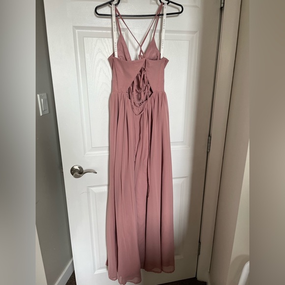 Dusty Rose Azazie Bridesmaid Dress - Picture 7 of 7